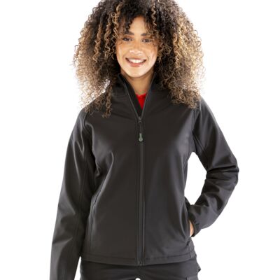Result Recycled Ladies Three Layer Printable Hooded Soft Shell Jacket Thumbnail