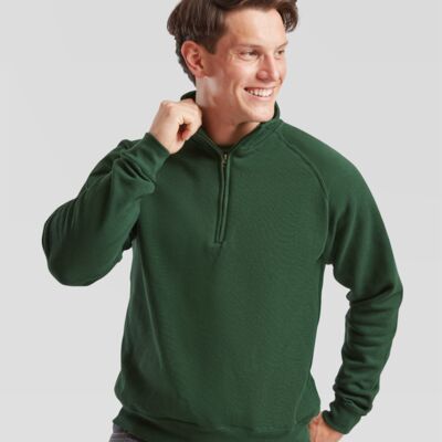 Fruit of the Loom Classic Zip Neck Sweatshirt Thumbnail