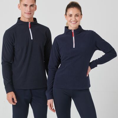 Finden + Hales Zip Neck Piped Micro Fleece Thumbnail