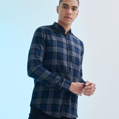 SF Clothing Brushed Check Casual Shirt Thumbnail